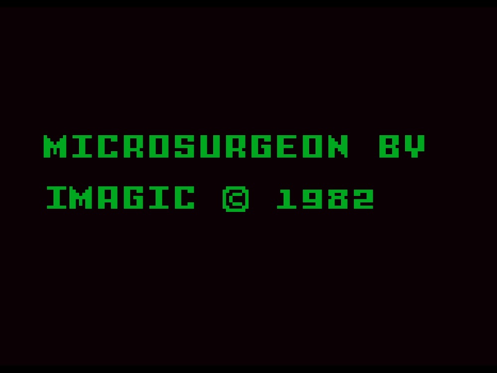 Title Screen of Microsurgeon for Intellivision